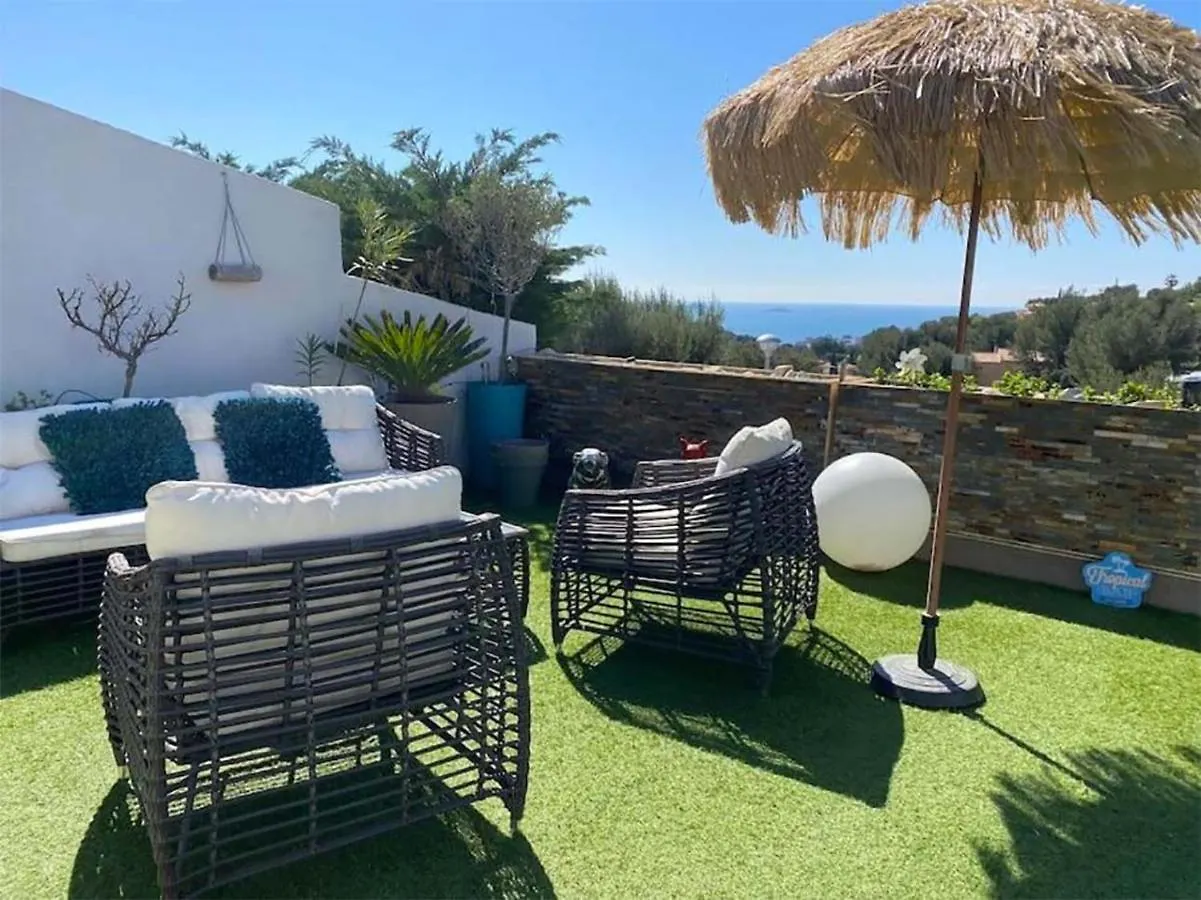 Vuemer Bandol - Grande Terrasse De 45M2 Vue Mer Piscine Parking